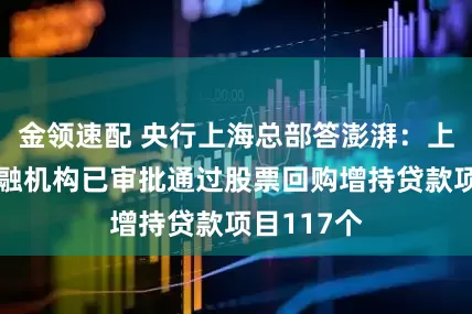 金领速配 央行上海总部答澎湃：上海辖内金融机构已审批通过股票回购增持贷款项目117个