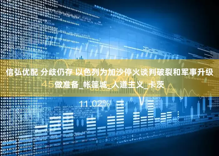 信弘优配 分歧仍存 以色列为加沙停火谈判破裂和军事升级做准备_帐篷城_人道主义_卡茨